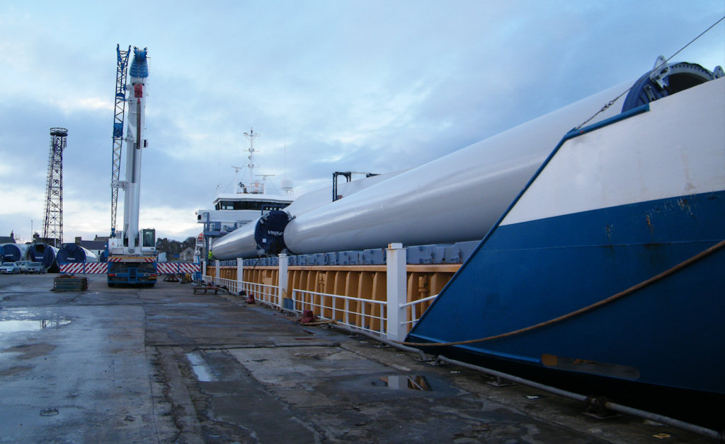 Photo: More Wind Turbines Arrive At Wick Harbour on Filia Nettie