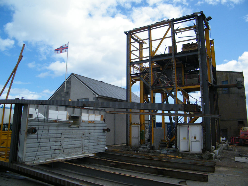 Photo: The Ice Plant Being Dismantled At Wick Harbour