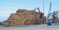 Timber Shipment at Wick Harbour