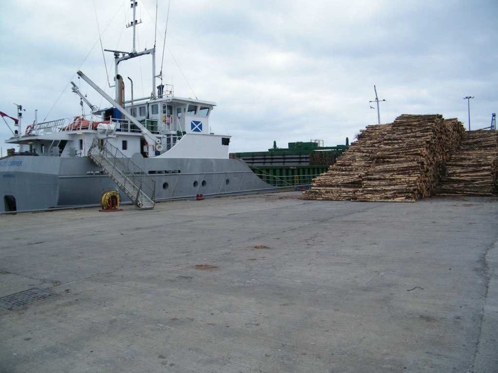 Photo: Timber Getting Ready To Leave Wick Harbour