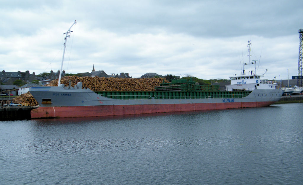 Photo: Timber Getting Ready To Leave Wick Harbour