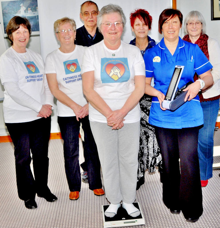 Photo: Members of Caithness Heart support Group At Pearson Practice