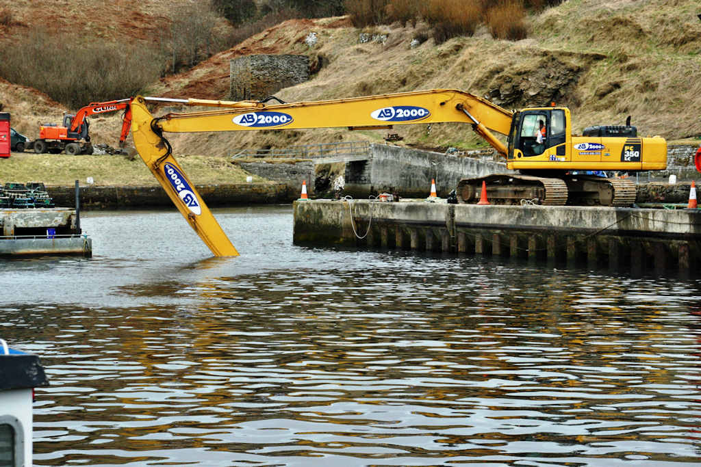 Photo: Dredging At Lybster Harbour