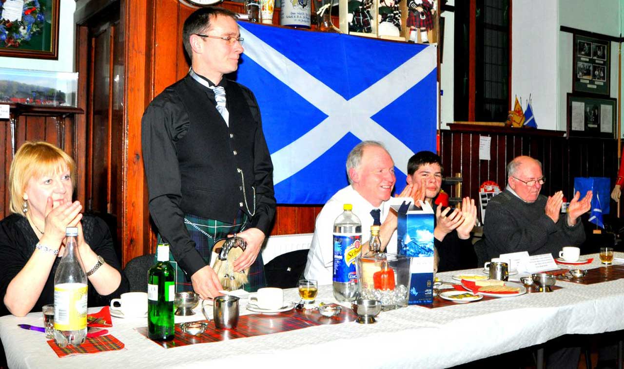 Photo: Burns Supper At Wick Pipe Band Hall