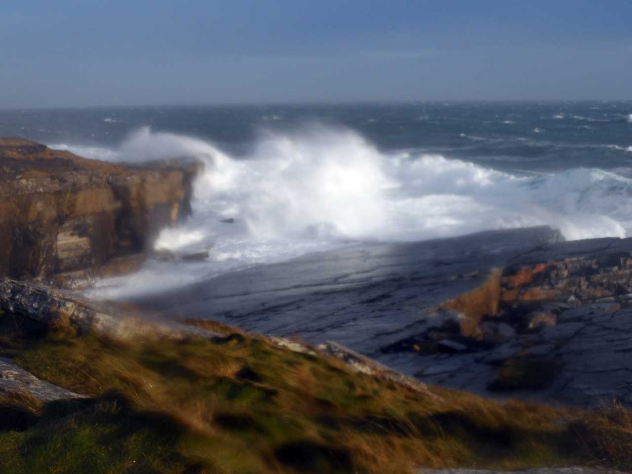 Photo: Trinkie Was The Place To See Spectacular Sea Spray 3rd January 2014