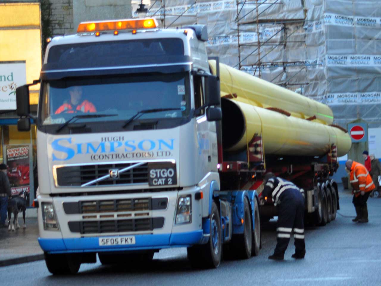 Photo: Wester Pipes Held Up In Wick