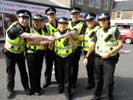 Police in Thurso with the Queen's Baton for 2014 Commonwealth Games