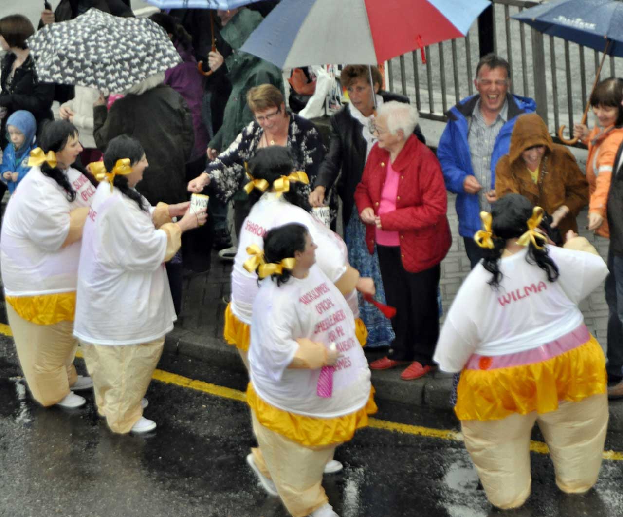 Photo: WICKERS refused to allow the rain to put a damper on their gala curtain-raiser