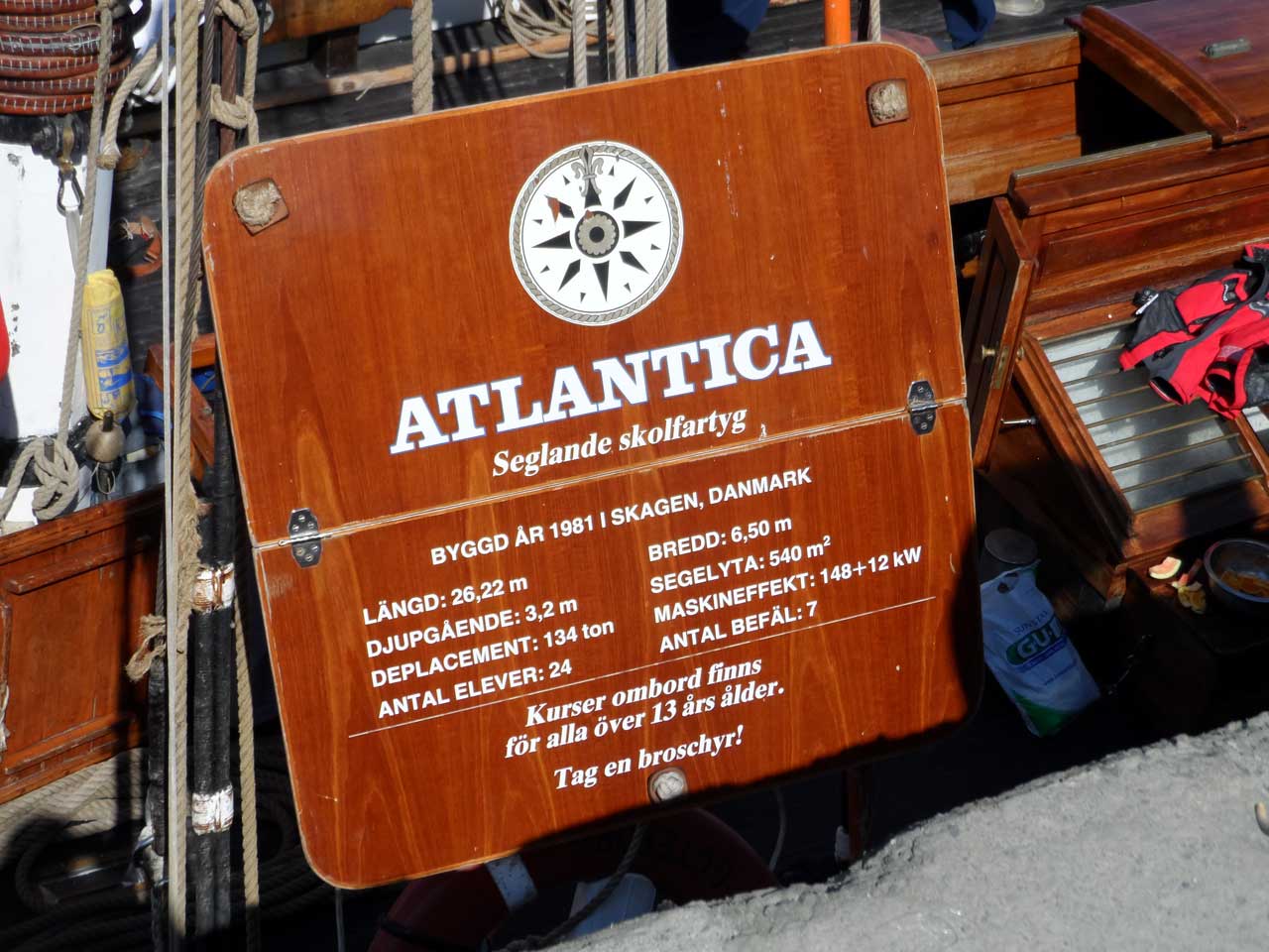 Photo: Training Ship Atlantica at Wick Harbour