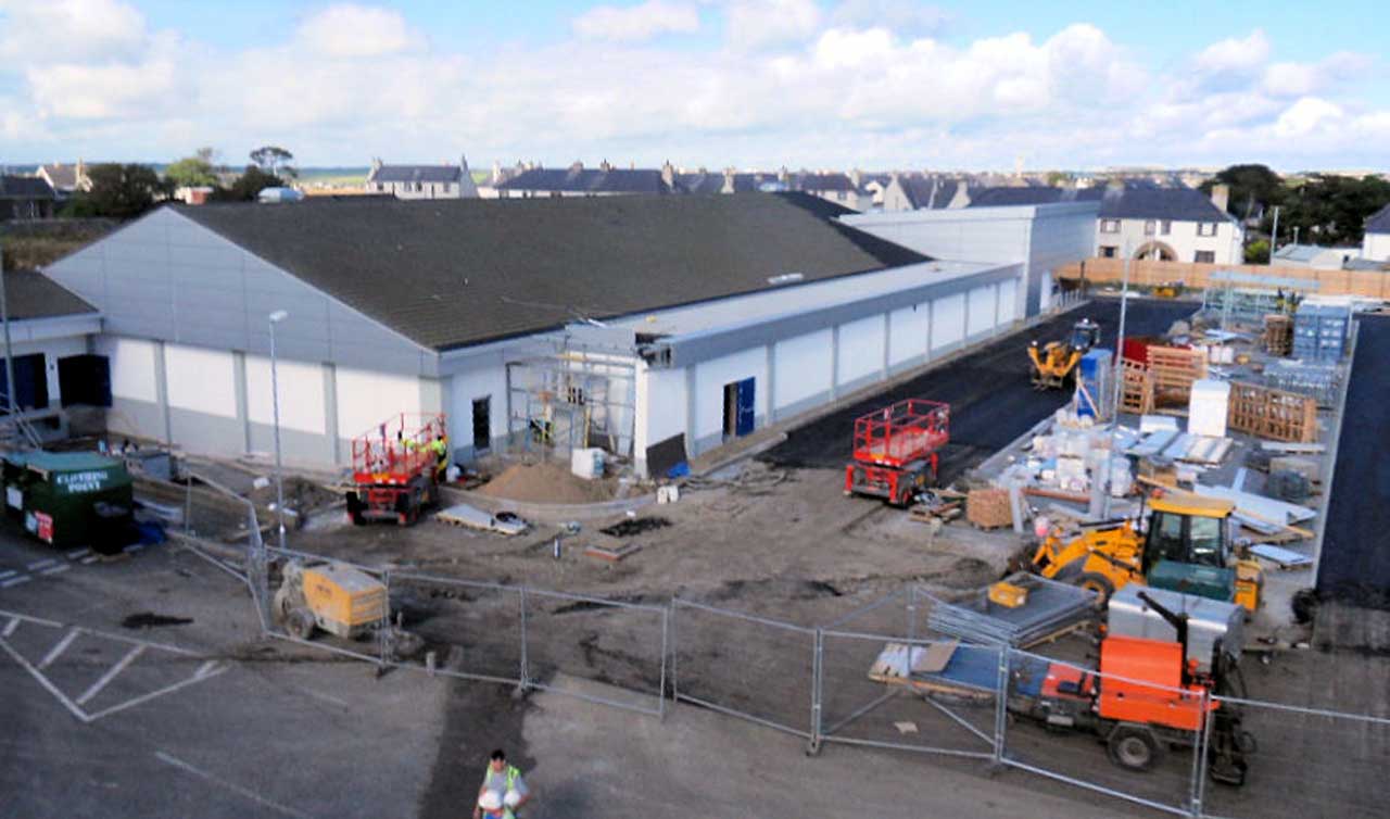 Photo: Lidl Extension Build, Wick - 20 September 2014