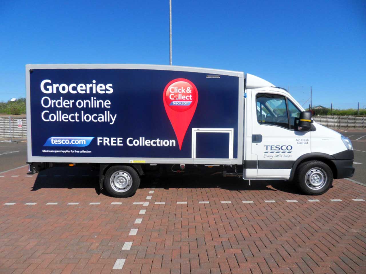 Photo: Tesco Wick Prepares For Big Increases In Click and Collect