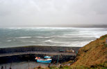WK28 Sheltering from the storm at Keiss in Sinclair Bay, Caithness