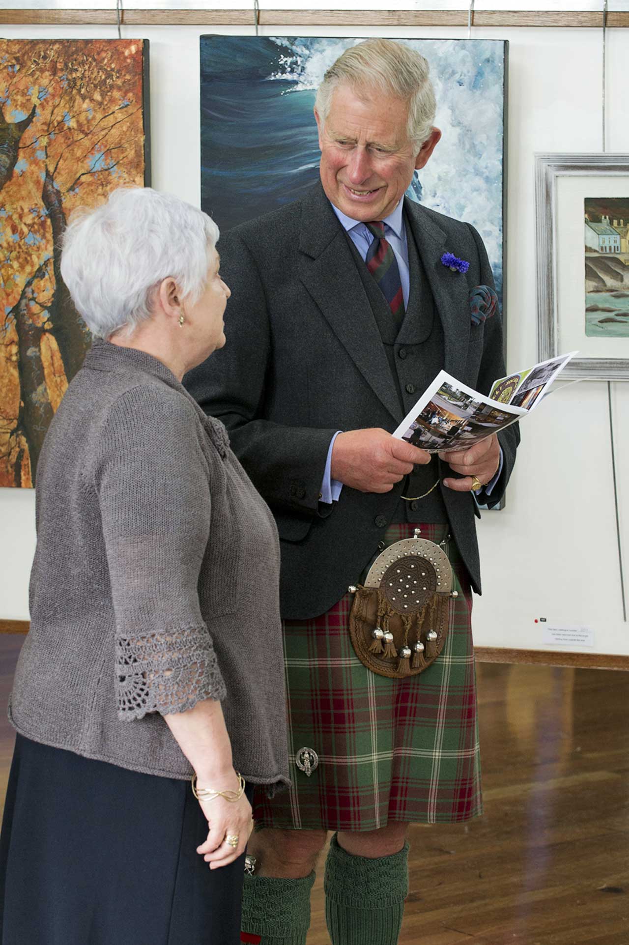 Photo: Duke Of Rothesay Sees Caithness Artists Exhibition