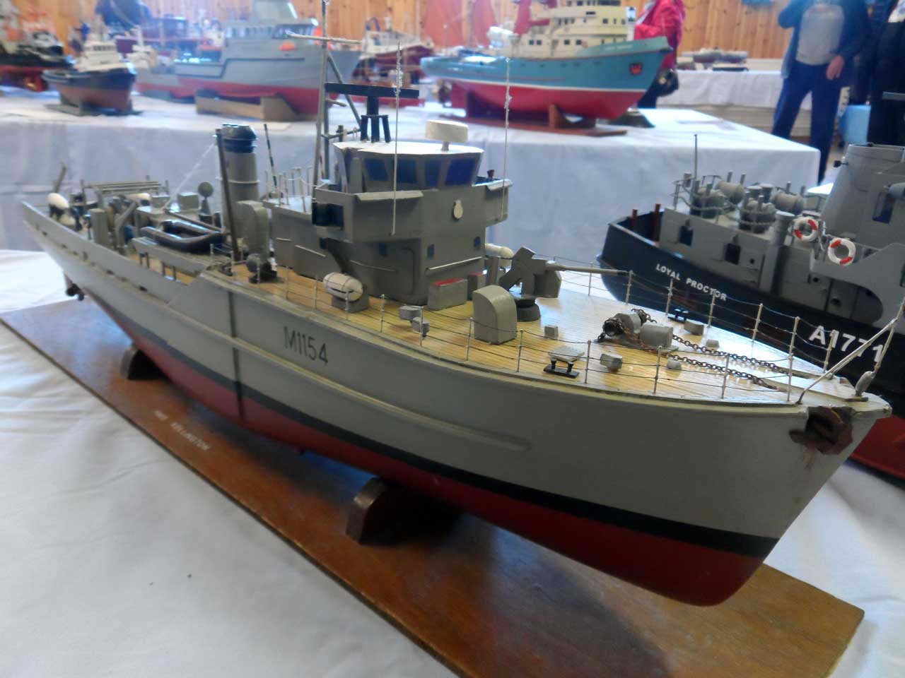 Photo: HMS Fellington - Ton Class Minesweeper - Model Boat Show 2015