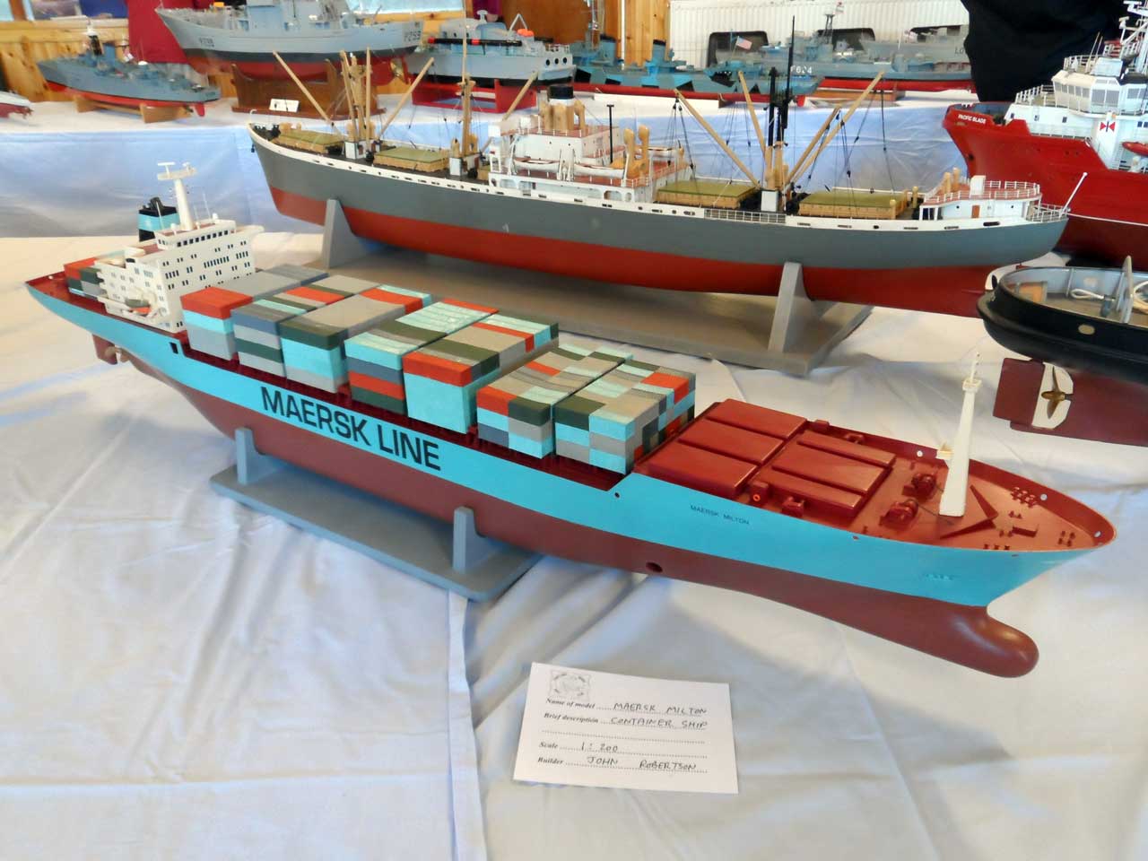 Photo: Maersk Milton - Container Ship - Model Boat Show 2015