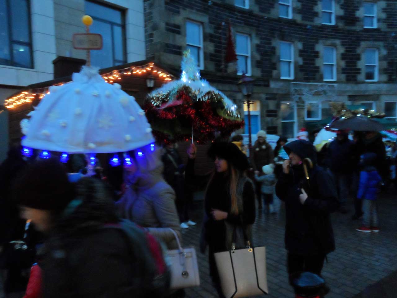 Photo: Christmas Umbrella Parade In Wick