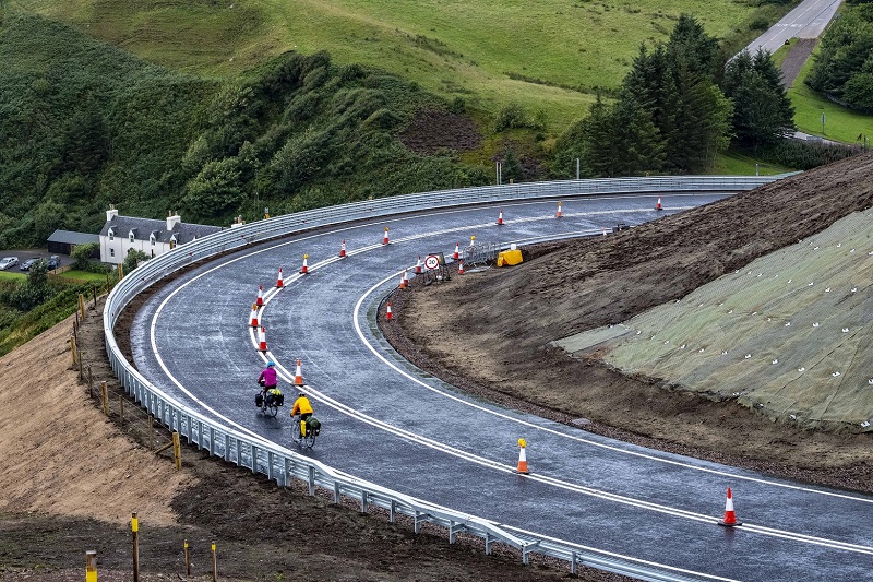 Photo: Road Improvements At Berriedale Open