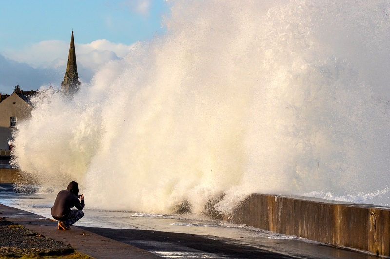 Photo: Big Waves At Thurso