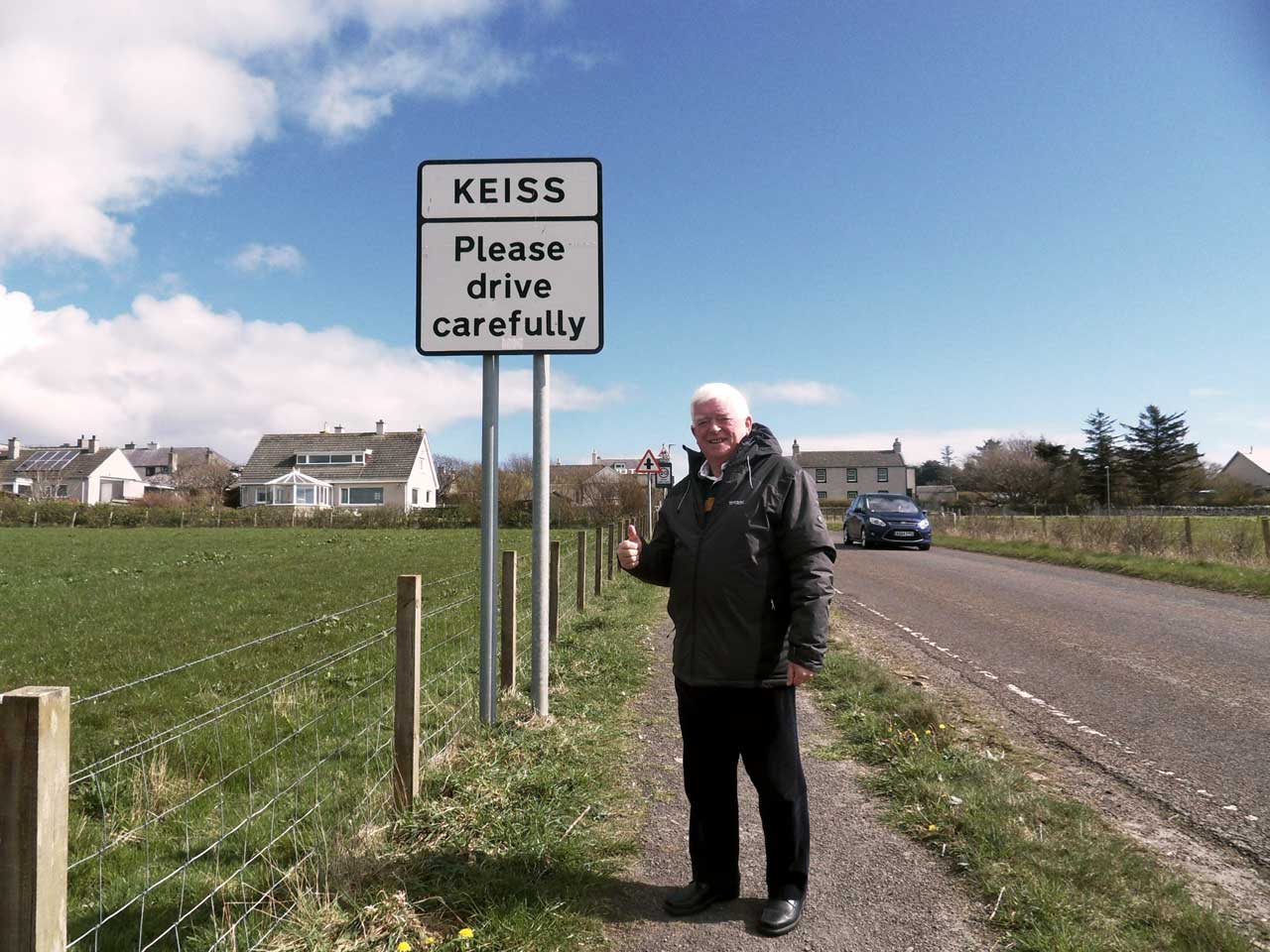 Photo: Keiss in The Spring Sunshine Appreciated By Bill On the Campaign Trail