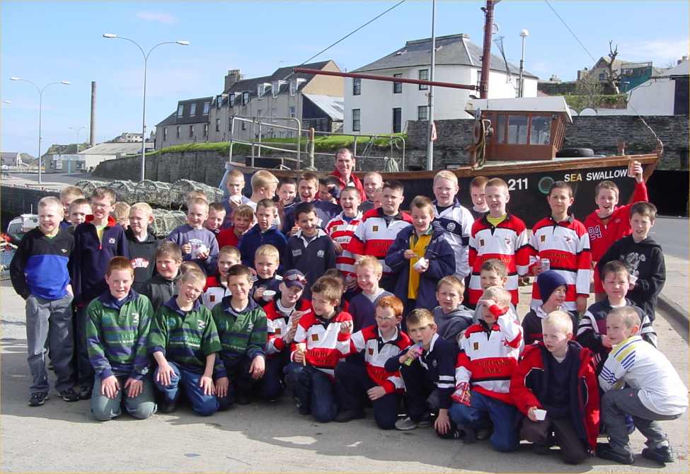 Photo: Orkney Rugby Teams At Wick Harbour