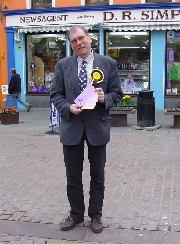 Photo: Rob Gibson In Market Square, Wick