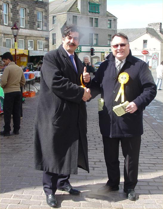 Photo: Liberal Democrat Candidate John Thurso With David Flear