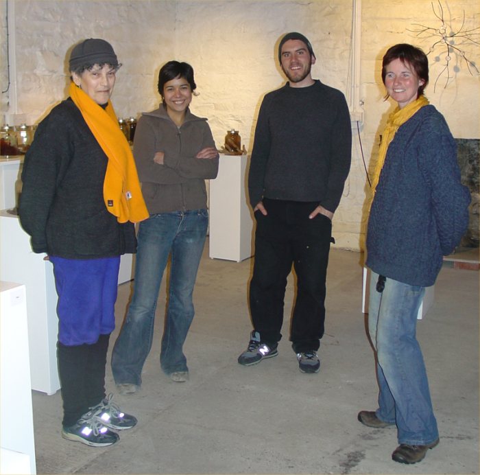 Photo: The Artists On A Six Week Residency At Northlands Glass, Lybster