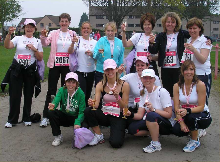 Photo: Caithness General Team Race For Life After The Race