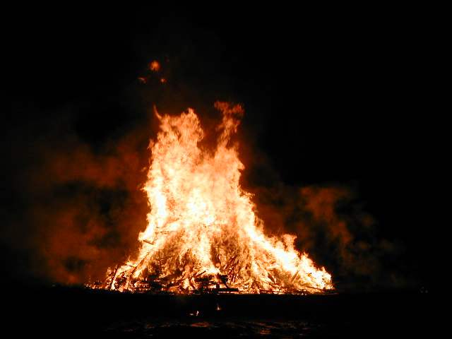Photo: Bonfire and Fireworks