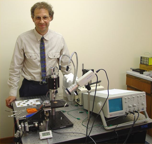 Photo: Professor Iain Baikie With Some Of His Test Equipment