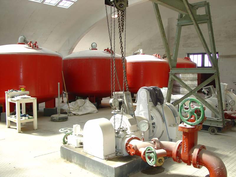 Photo: Inside Hoy Pumping Station  - Old Equipment