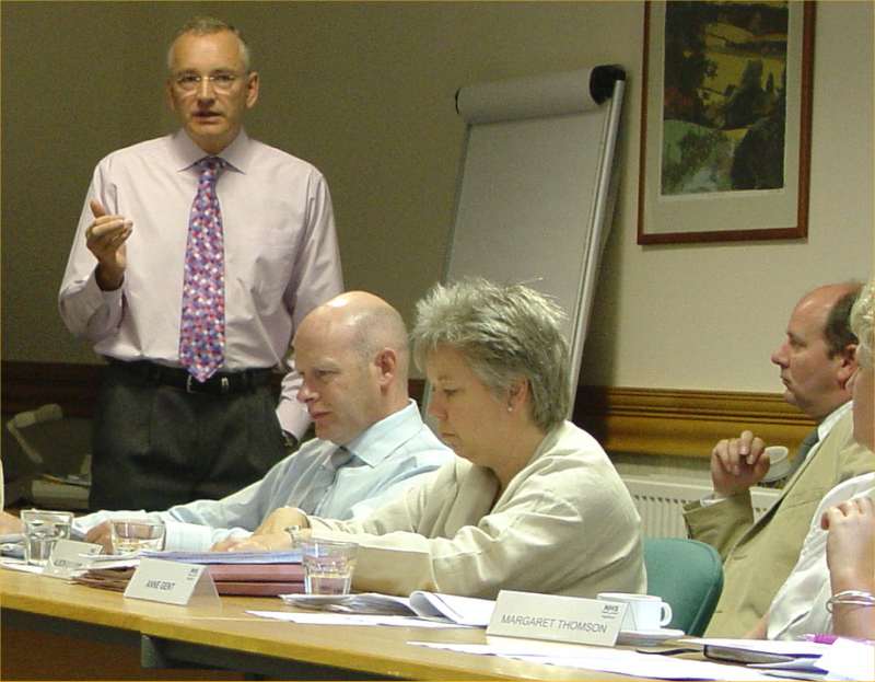 Photo: Nigel Hobson Explains Highland Health Board consultation Paper