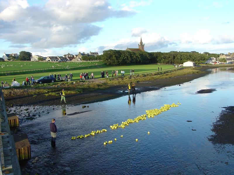 Photo: Duck Race On the Wick River For Lifebooat Funds