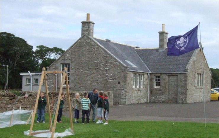 Photo: Caithness Cubs At Castletown Celebrating 90 Years