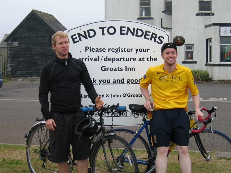 Photo: Two Caithness Men cycled For Sick Kids