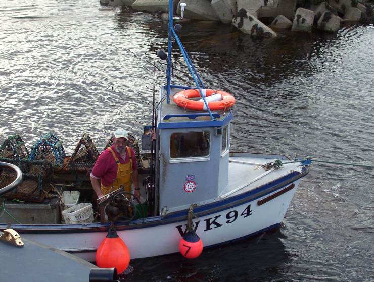 Photo: Creel Boat Shining Through Rescued At Dunbeath