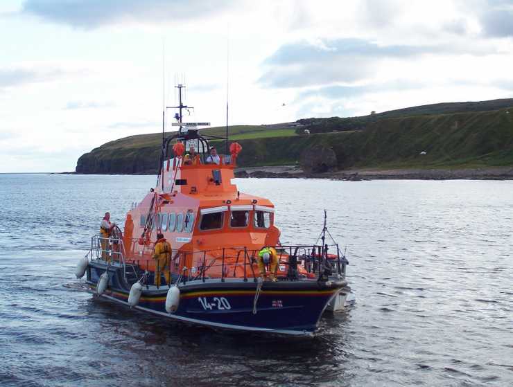 Photo: Wick Lifeboat and Creel Boat Shining Through