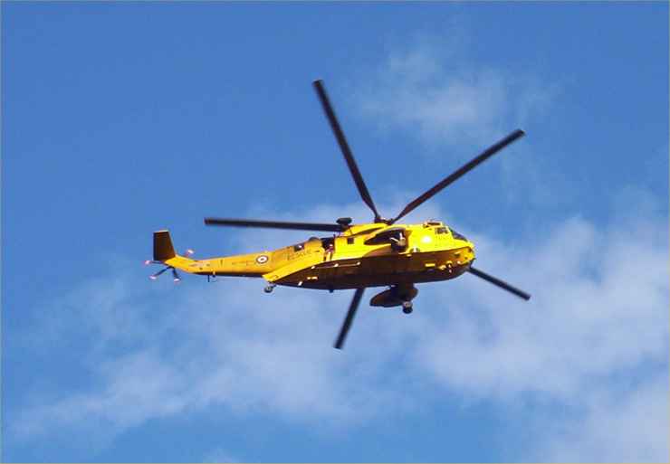 Photo: Helicopter At Dunbeath