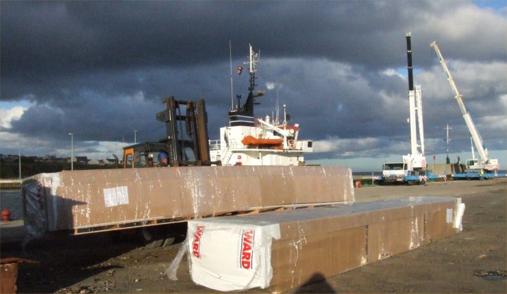 Photo: Steel For Tesco Arrives At Wick Harbour