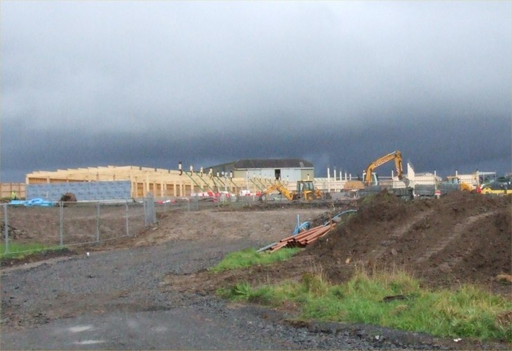Photo: Meanwhile At The Tesco Site A Frenzy Of Activity 1 September