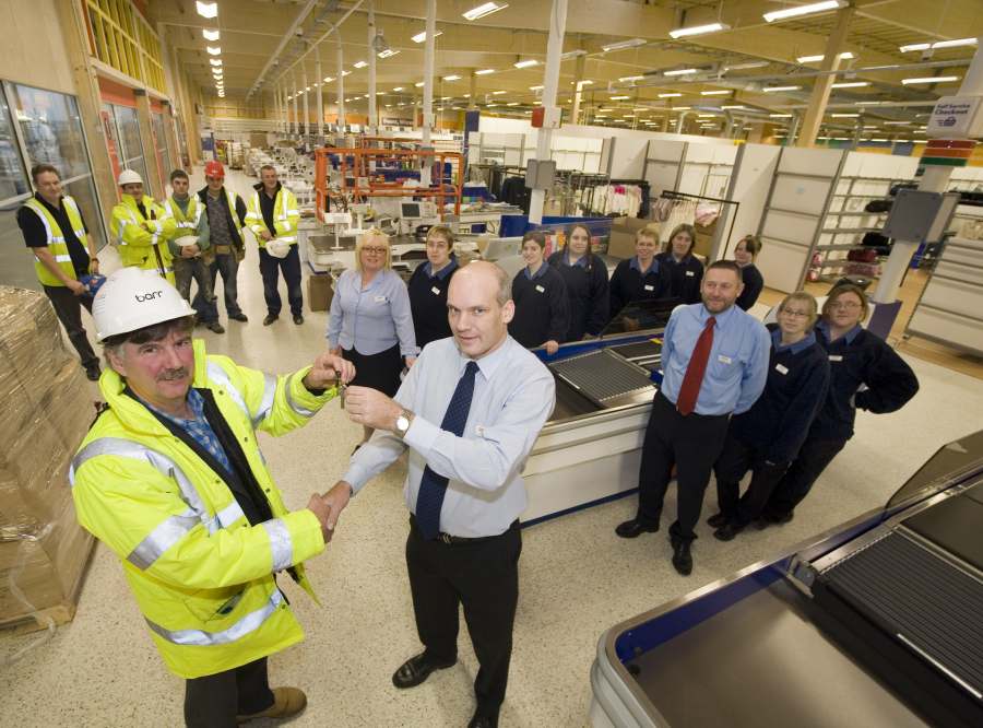 Photo: Charlie Burness Tesco Manager Receives The Keys To The New Wick Store