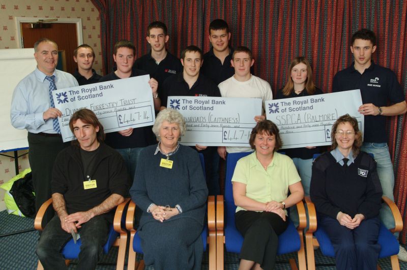 Photo: Cheques For Three Local Charities From Dounreay Apprentices