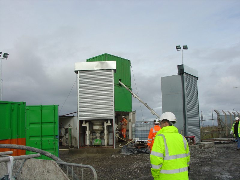 Photo: Cement Mixing Area