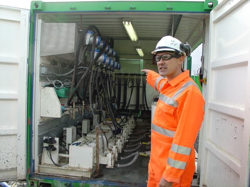 Photo: Site Manager Describes The High Precision Equipment Used