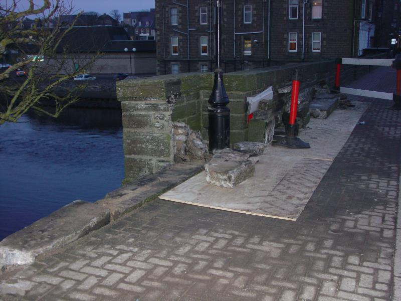 Photo: Car Crashed Through Bridge Wall At Wick In Early Hours