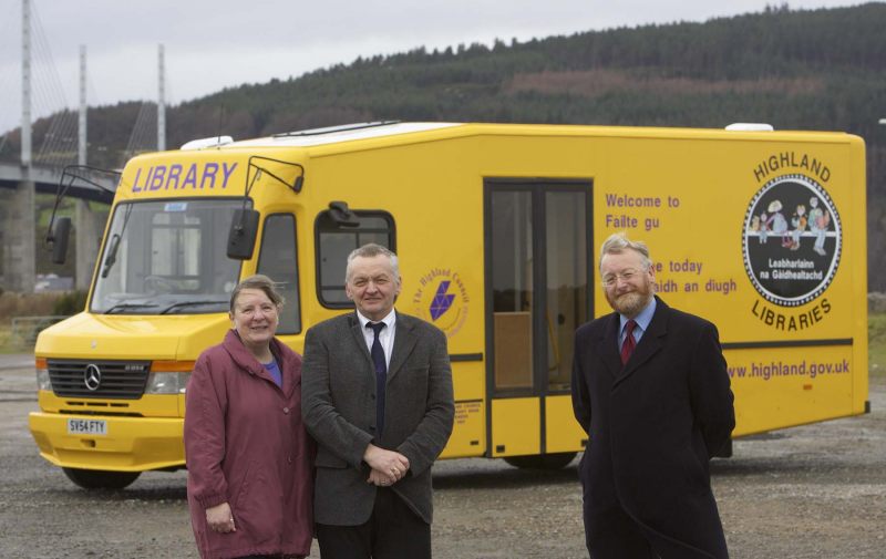 Photo: Pat Message From Caithness Checks Out New Mobile Library Vehicles For Highland