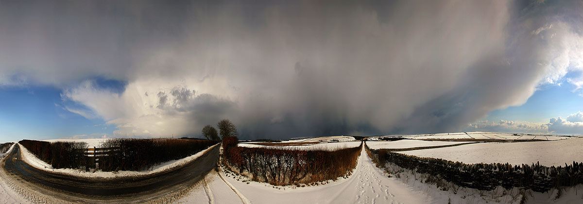 Photo: Winter Scene In Caithness - Back Of Castletown 3 March 2006