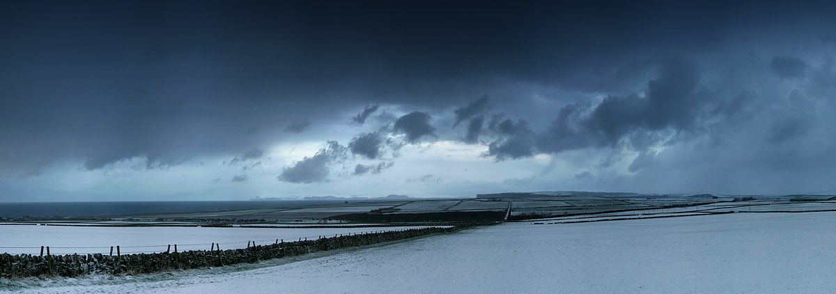 Photo: Winter Finally Comes To Caithness - Panoramic 2 March 2006