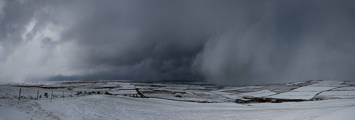 Photo: Just Before The Snow Hits - Panoramic 2 March 2006