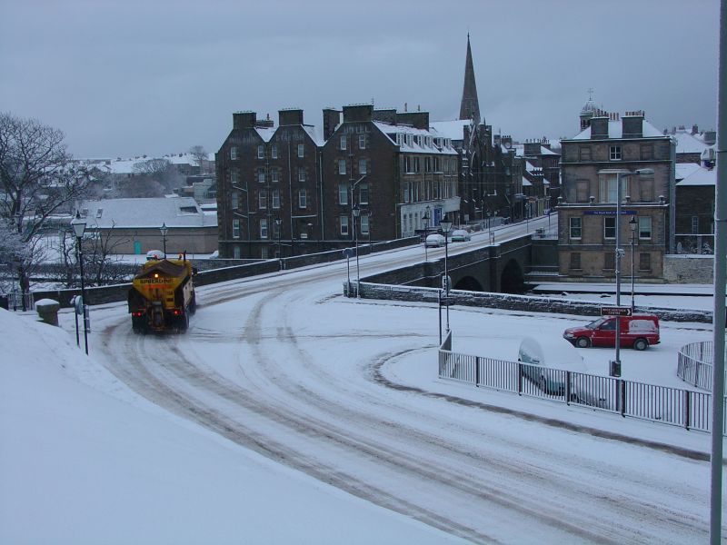 Photo: Winter Scene In Caithness - Wick Looking From Caithness General 7.30am 4 March 2006